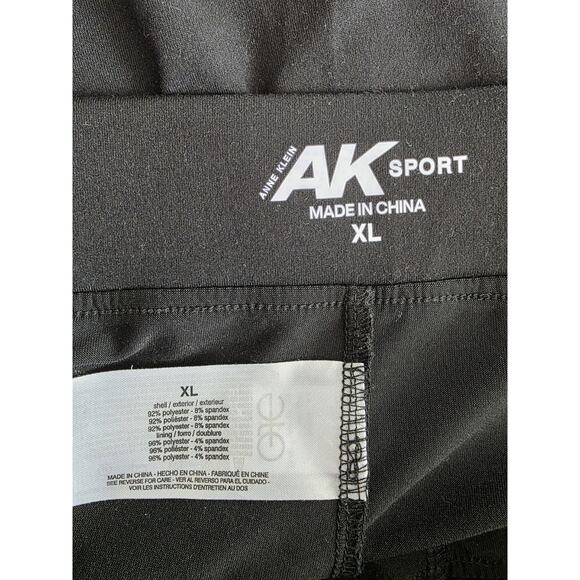 Anne Klein Sport Skort Women's Size XL Black Elastic Waist Slit Side - Picture 4 of 6